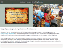 Tablet Screenshot of missionarytaxandconsulting.com
